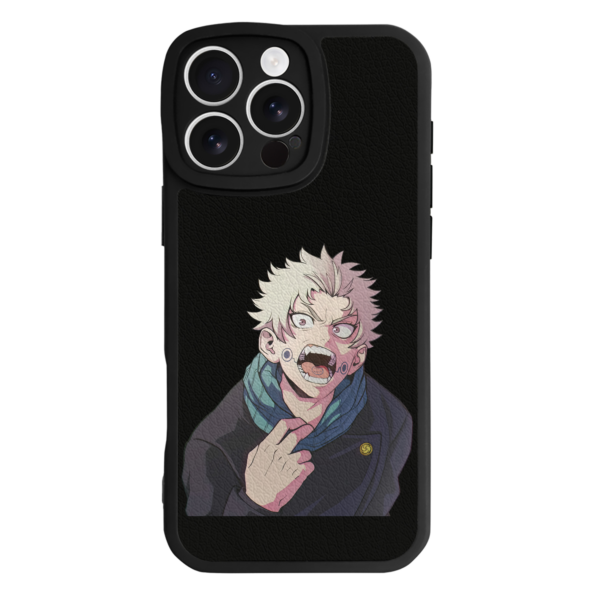 （画像用） 呪術廻戦 Jujutsu Kaisen 【iPhone 16シリーズ対応】シリコンスマホケース（レザー調） 材質：シリコン